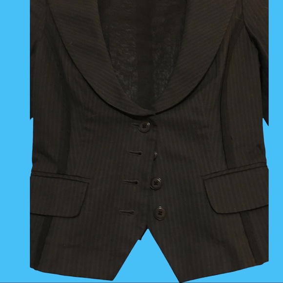 Halogen Lightweight Cotton Pinstripe Blazer Size XS - Picture 4 of 10